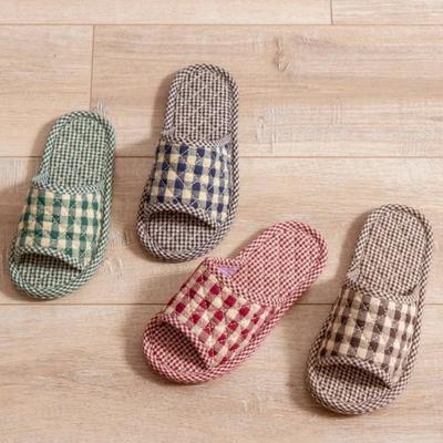 Простые тканевые тапочки с подошвой из ткани, женские, для деревянного пола, бесшумные, домашние, с мягкой подошвой, удобные, парные, на четыре сезона, хлопковые, швабра, мужские