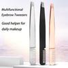 Eyelid Stickers Pliers Nail Rhinestones Picker Eyelashes Extension Clip Eyebrow Tweezers with Comb