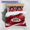 Sunderland Football Printed 3 Pieces Bedding Set, Comfortable Skin Friendly Bedroom Duvet Cover Set