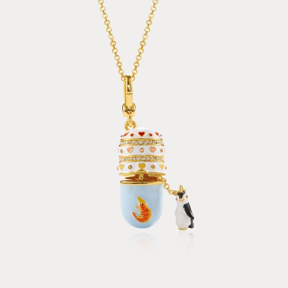 Cute Animal Animal Opening Pendant Necklace Alloy Fashion Necklace Women