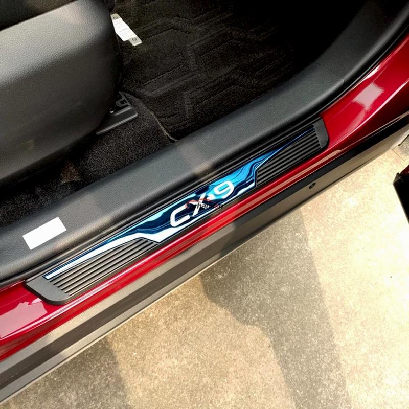 Пороги Педаль Накладка на порог автомобиля Для Mazda CX-9 CX9 2016 2018   2024 Защита Накладка на порог Автомобильный Защитный Чехол Аксессуар