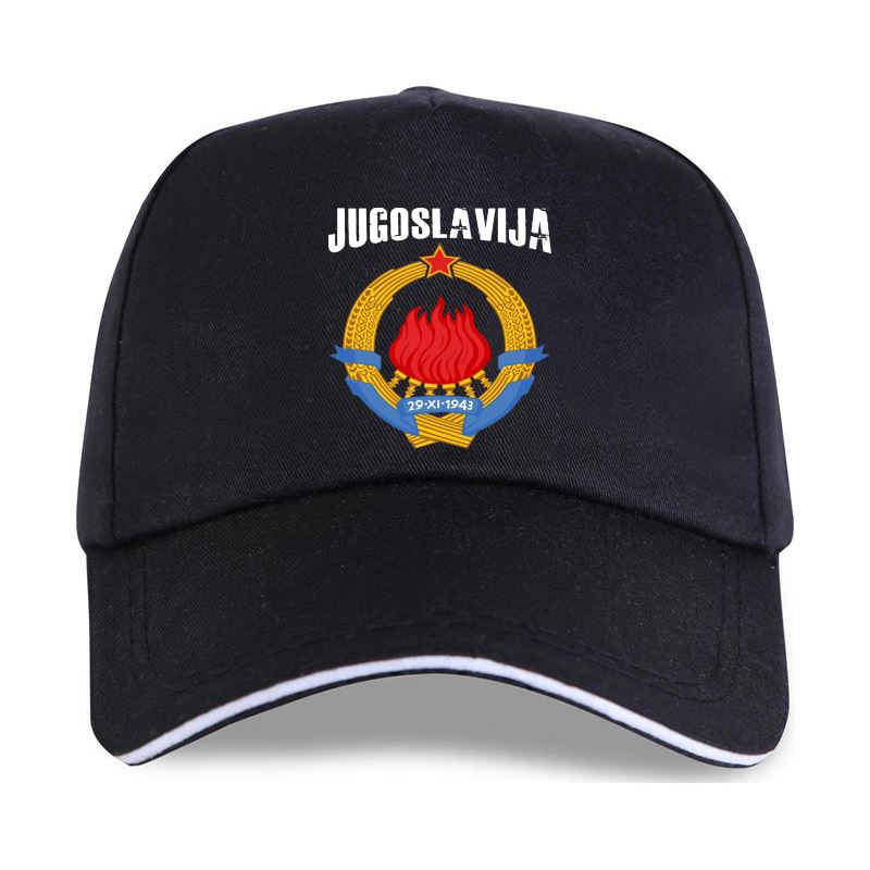 New Cap Hat Jugoslavija Yugoslavia Coat of Arms Baseball Cap 2021 Vintage Black High Quality Unisex Cotton Ringer