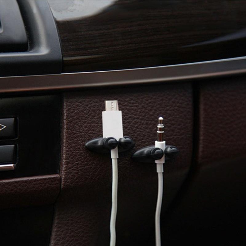 Классическое автомобильное зарядное устройство, зажим для наушников/USB-кабельный зажим