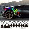 52pcs Honeycomb Auto Vinyl Decals Large and Small Combination Hexagonal Stickers DIY Car Body Cool Styling Open Style Decoration