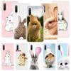 Cute White Baby Rabbits Phone Case For Xiaomi Redmi Note 10 9 8 11 Pro 11T 11S 10S 9S 9A 9C 9T 8T 8A 7 7A 5 Art Pattern Cover