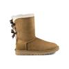 UGG Мини-ботинки Bailey Mini Bow II на флисовой подкладке, утепленные, с высоким голенищем, женские, цвет каштановый 1016225-CHE