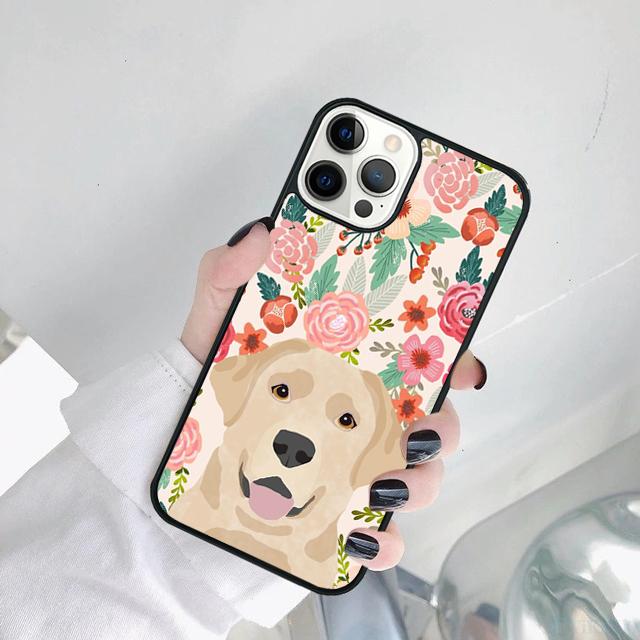 Мультяшный Чехол для Телефона с Золотистым Ретривером Для iPhone 17 Air 15 16 14 11 12 13 Pro MAX Plus Coque