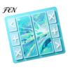 Game Night Essentials Fidget Trading Board Mat, Non-Slip Rubber 18" x 16" Portable Toy Organizer with Accept Add Reject Markers for Toys Non Slip