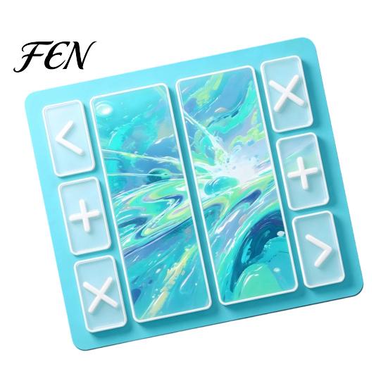 Game Night Essentials Fidget Trading Board Mat, Non-Slip Rubber 18" x 16" Portable Toy Organizer with Accept Add Reject Markers for Toys Non Slip