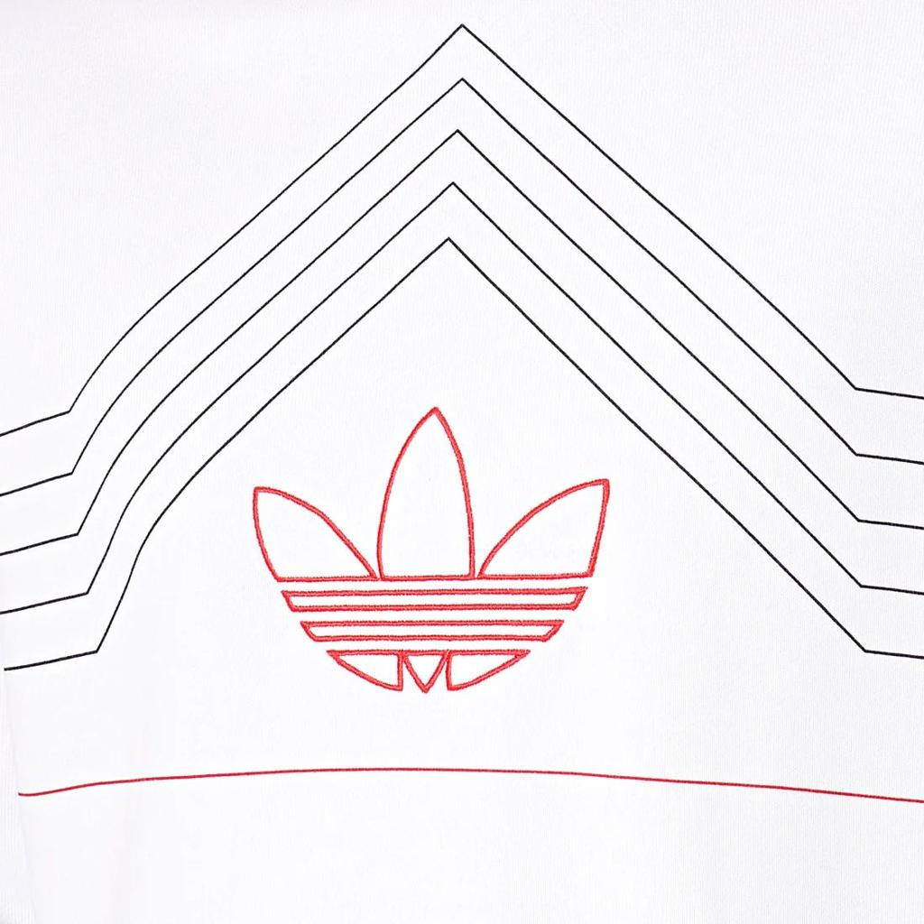 adidas Originals Trefoil Rivalry Ретро толстовка с круглым вырезом Мужские толстовки белые ED5660