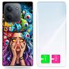 Etui Do Xiaomi Redmi 15C 5G 173Mm / Poco C85 Case Plecki Oczy + Szkło 9H