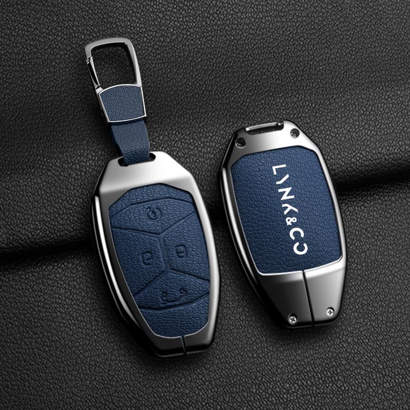 Чехол для ключей Lynk & Co 03 для моделей 01, 02, 05, 06/01PHEV 2021 года - Мужская специальная версия, автомобильный чехол-ракушка с пряжкой.