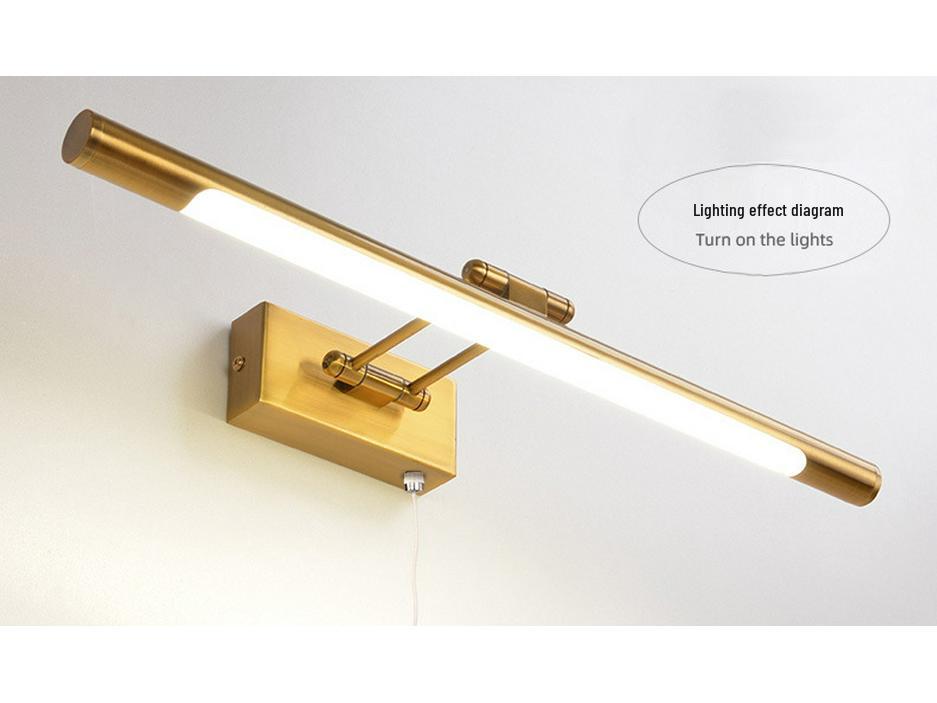 LED Waterproof Vanity Mirror Light with Adjustable Head for Bathroom and Makeup.