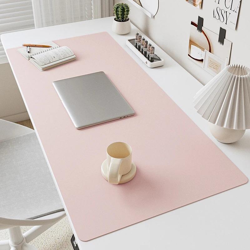 PU Leather Mouse Pads Desk Mat for Solid Gaming Waterproof Non-slip Computer Pad Keyboard Pads
