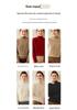 Women's Cashmere Cable Knit Sweater, Half-High Neck, Thick, Slimming, Loose Fit, Warm Base Layer for Autumn and Winter.