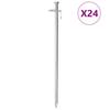 Tent Pegs 24 pcs 30 cm 8 mm Galvanized Steel