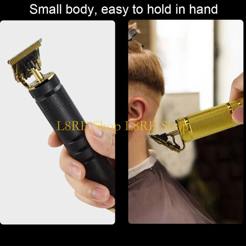 L8RE Professional Cordless Hair Trimmer 0mm Baldheaded Clipper T-Blade