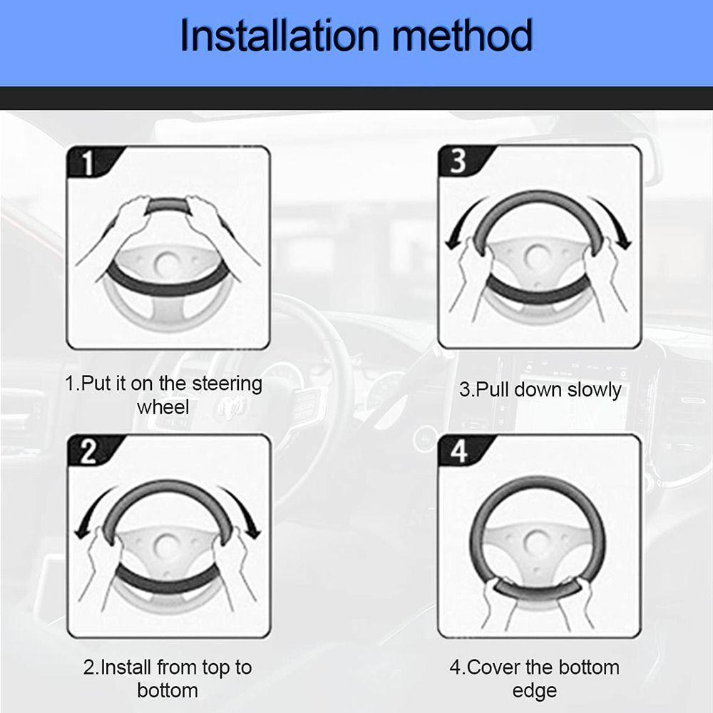 Дышащая защита рулевого колеса автомобиля из микрофибры, аксессуары для салона автомобиля внедорожник