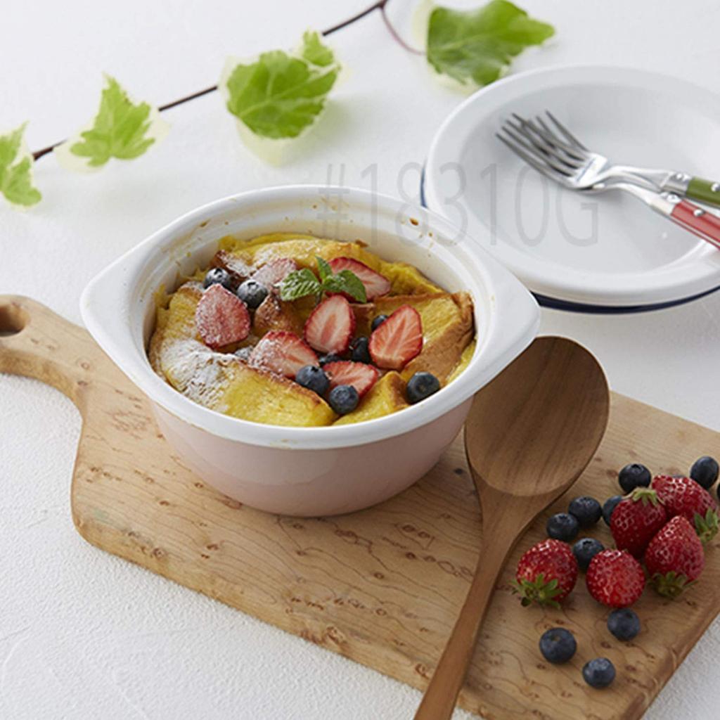 Fuji Enamel Enamel Container Cocotte Cotton Series White 15cm CTN-15C.W