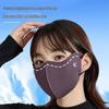 Новое поступление: Теплая 3D маска из ледяного шелка для женщин - Ветрозащитная и солнцезащитная для осени/зимы