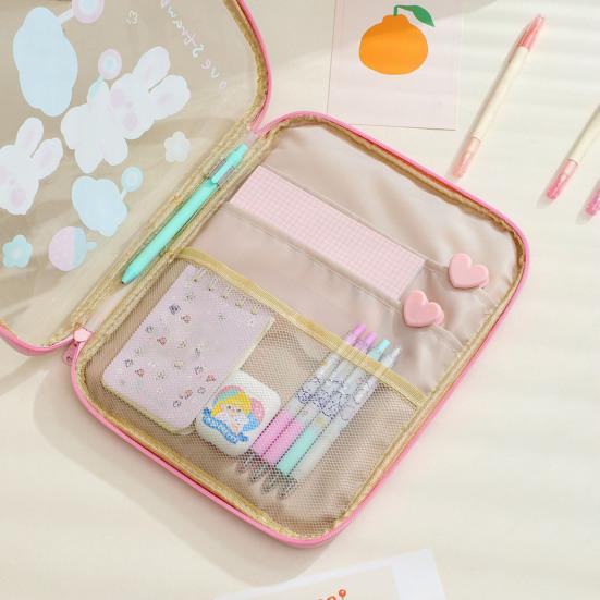 9,7-11-дюймовая сумка для планшета, мультяшный узор, износостойкая, водонепроницаемая, застежка-молния, защита от падений, прозрачная сумка для хранения, мягкая мини-сумка для ноутбука для iPad для девочек