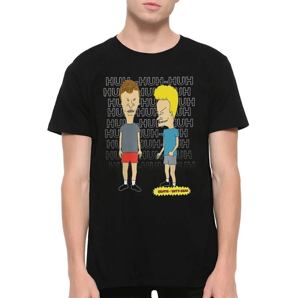 Футболка Beavis and ButtHead Мужская Женская Размеры Графическая Футболка Одежда Графическая Футболка с Коротким Рукавом Унисекс Мужчины Женщины Все Сезоны
