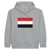 Sweat à capuche - PIXELFORMA - Drapeau du Yémen - Gris - Полиэстер-Котон - Fermeture éclair intégrale