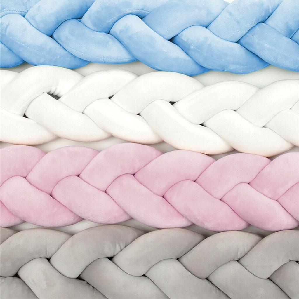 100CM/200CM Cot Baby Crib Bumper Mesh Pillow for Cradle Newborn Bedding Pads Protector Baby Bedding Nursery