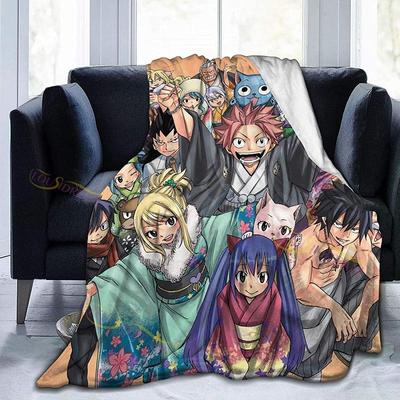 Fairy Tail домашнее флисовое одеяло коралловые плюшевые дорожные одеяла покрывала для дивана Декор в спальню для дивана одеяло в общежитии