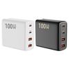Многопортовый адаптер питания 100 Вт для быстрой зарядки с 4 выходами USB C для ноутбуков, планшетов и телефонов
