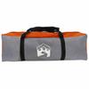 5 Person Family Tent Gray and Orange 333 x 317 x 194 cm