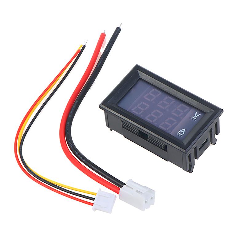 0.28" Светодиодный DC0-100V 10A Цифровой вольтметр амперметр 2-в-1 Мультиметр Тестер Детектор Двойной светодиодный дисплей Автомобильный