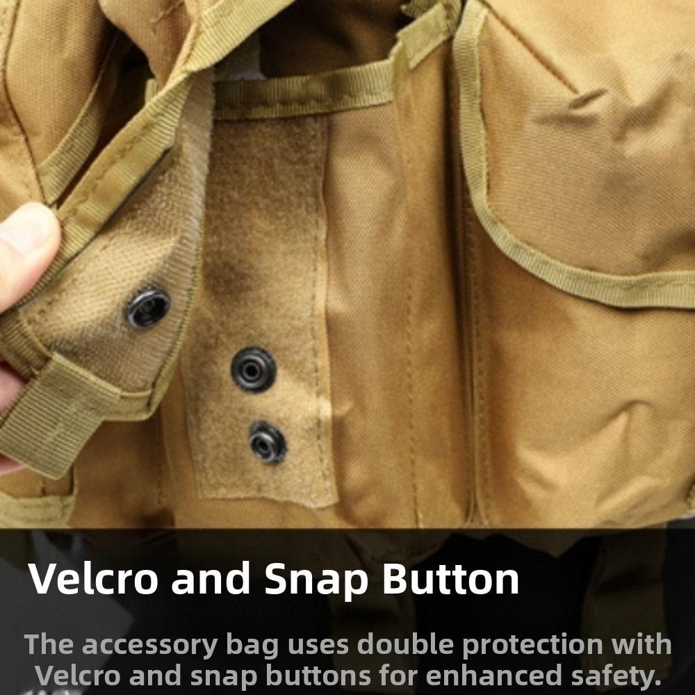 Large Capacity Climbing Chest Pocket 6-pockets Travel Storage Vest Bag Outdoor Sports