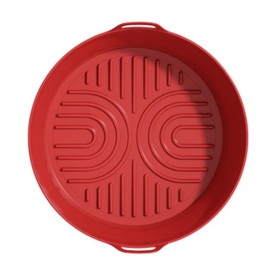 Силиконовый вкладыш для аэрофритюрницы Круглый Квадратный Складной Коврик для выпечки Пищевой Корзина Антипригарный Термостойкий Аксессуары для аэрофритюрницы