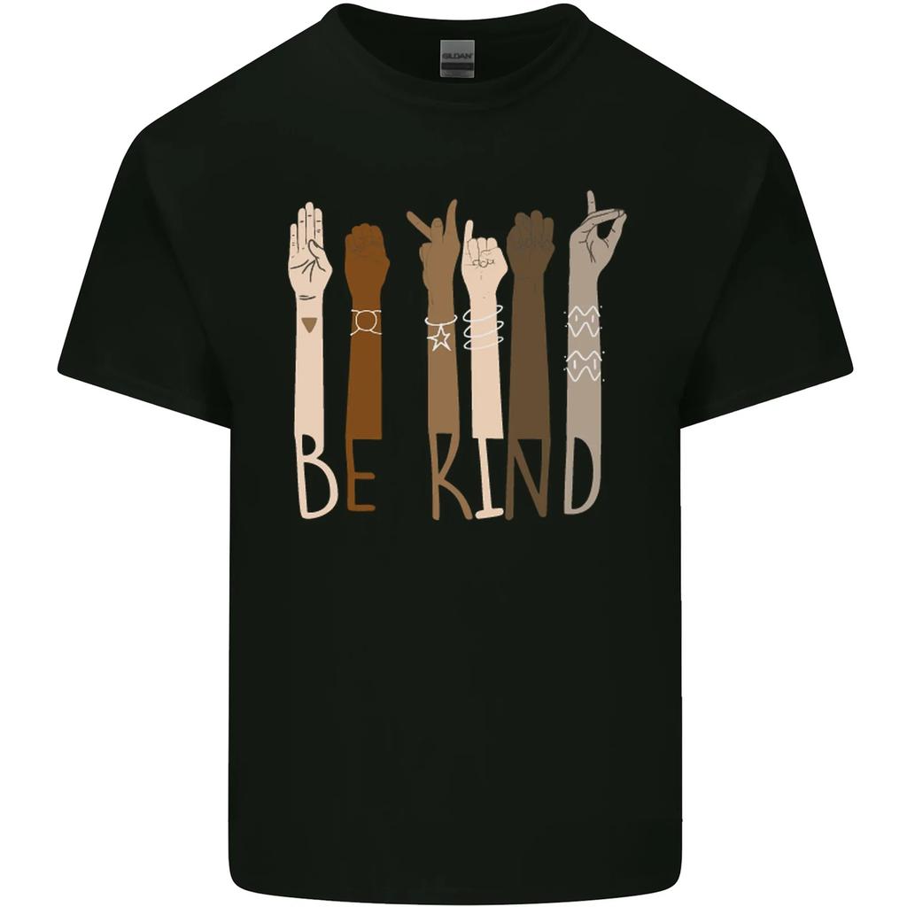Be Kind in Sign Black Lives Matter LGBT Kids T-Shirt Childrens