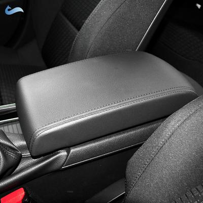 Кожаный чехол на подлокотник для Peugeot 508 2011 2012 2013 2014 2015 2016 2017 2018, крышка подлокотника с центральным управлением автомобиля, черная отделка