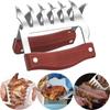 Bear Claws Stainless Steel BBQ Meat Shredder Claws With Wooden Handle For Turkey Chicken Kitchen Tool HMM