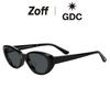 Zoff Oval Sunglasses by UV (Black, ZA251G38_14E1) GDC. Protection, Stylish, Unisex. [5519-145]