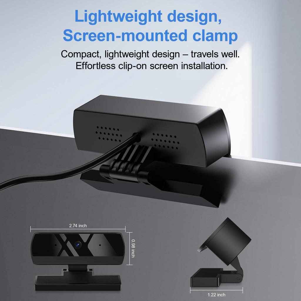 Мини-веб-камера 1080P Full HD USB-камера со встроенным микрофоном для ноутбука, настольного компьютера, видеоконференций, прямых трансляций, онлайн-встреч