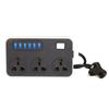 2m Extension Cord Surge-Protected Power Strip UK EU US Electrical Socket  Multi-function