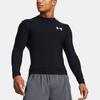 Under Armour HeatGear® OG Compression с длинным рукавом и круглым вырезом, с логотипом, облегающая тренировочная рубашка для мужчин, черный цвет 1387696-001