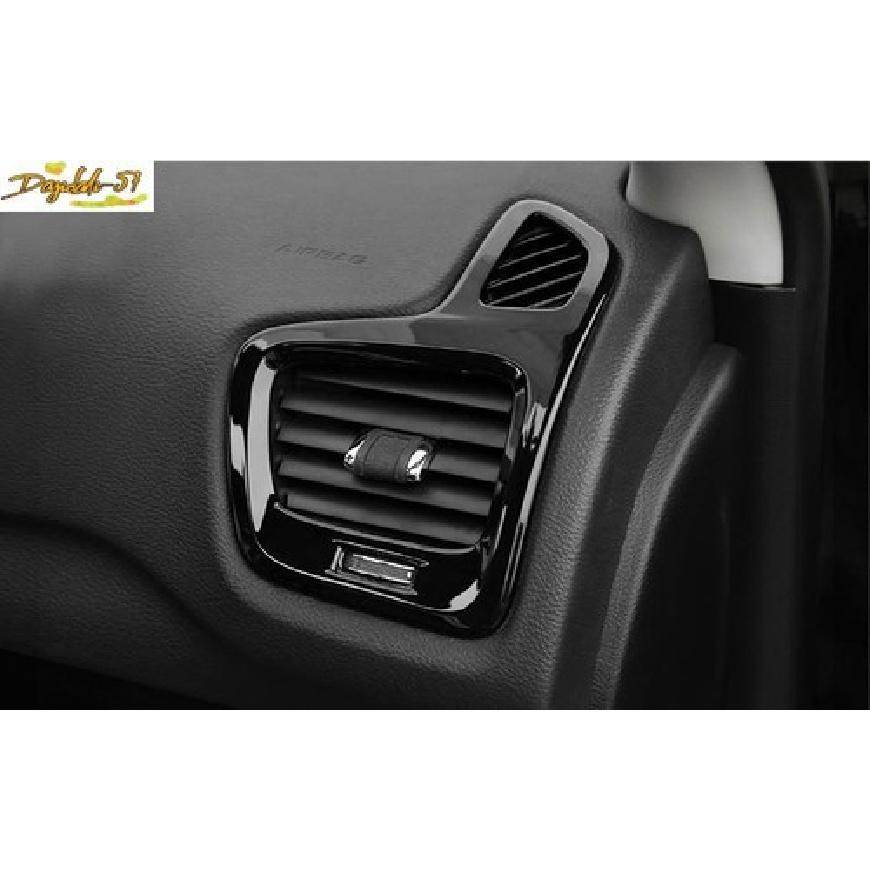 2PCS Black L&R AC Air Outlet Vent Cover Trim For Jeep Compass 2017- New
