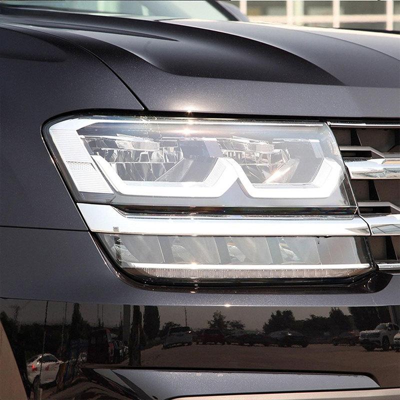PPF Car Headlight Protective Film Headlamp Transparent Black TPU Sticker for Volkswagen VW Atlas Teramont 2017- Accessories