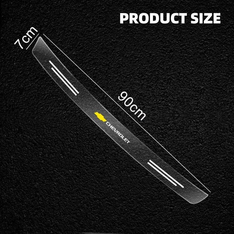 Car Rear Bumper Trunk Load Edge Protector Guard Trim Transparent Sticker For Chevrolet Cruze Captiva Sail Corsa Aveo Accessories