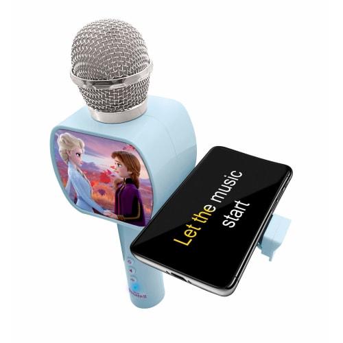 Lexibook MIC240FZ Wireless Microphone, Frozen Design, Kids' Karaoke Microphone with Voice Changer, Bluetooth Compatible, Authentic