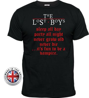 Футболка 'LOST BOYS' 'Party All Night' вампирская футболка. Унисекс 80-х, приталенный женский