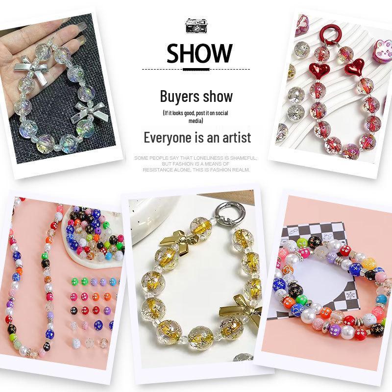 Ретро японские посеребренные золотом бусины из смолы в форме звезд для изготовления серег своими руками