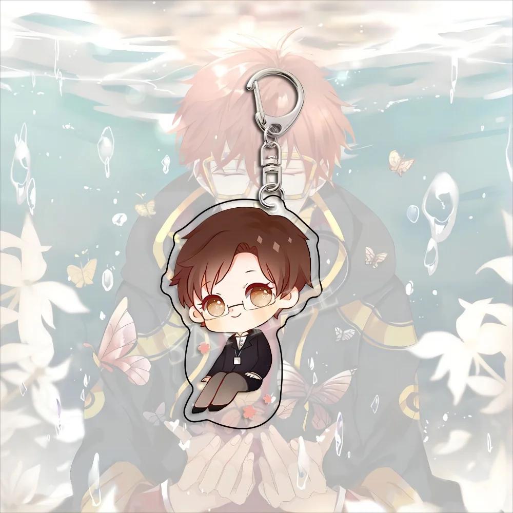 Аниме Игра Брелок Yoosung Zenny 707 Jumin Saeran Q Версия Фигурки Брелок Подвеска на Сумку Брелок Подарок для Друзей