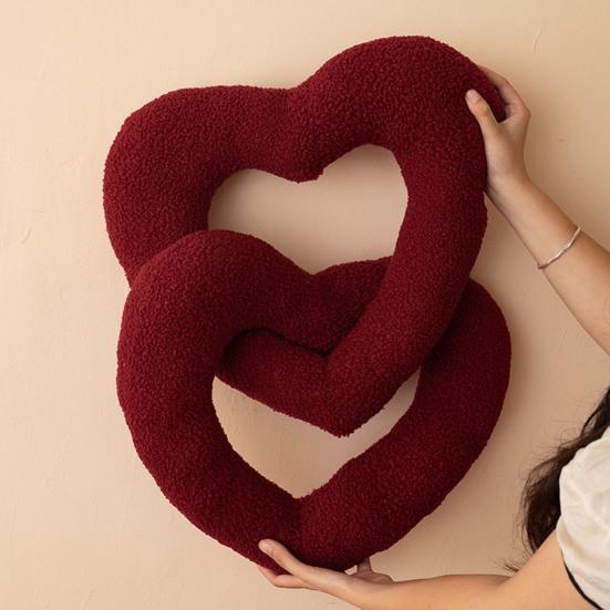 Красный узел любви плюшевая подушка диванное кресло подушка для расслабляющей атмосферы свадебные подарки на День святого Валентина для пар
