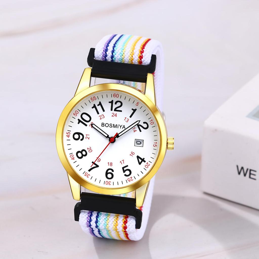 Водонепроницаемые плетеные часы с датой, регулируемые, кварцевые, аналоговые, с арабскими цифрами, идеально подходят для и повседневной носки, идеально подходят для и многого другого, мужское окошко, отображение длины, 24-часовой формат